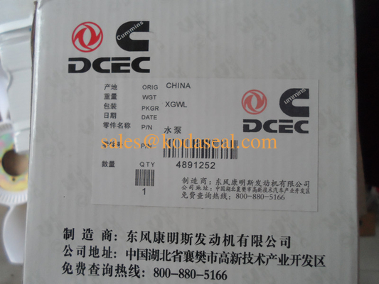 Cummins ISDE ISBE Water Pump 4891252 
