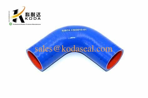 Truck Silicone Hose KAMAZ 52974-1303010-01 90 Degree Elbow Hose For НЕФАЗ NEFAZ 52974130301001