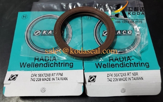 KODA oil seal differential shaft oil seal 56*72*8 for Mercedes BENZ truck NBR VITON rubber seal for Truck