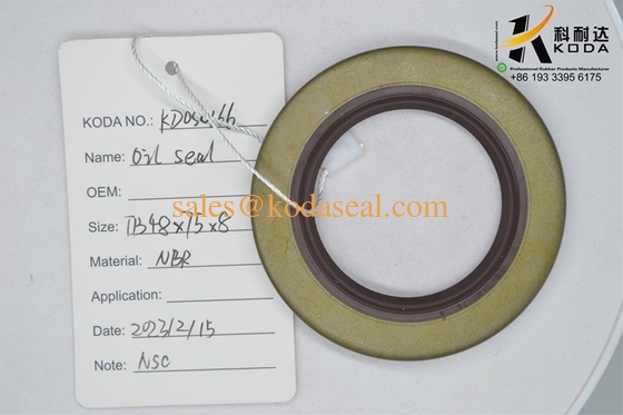 Crankshaft Oil Seal 48X75X8 NBR FKM ACM Wear Resistant Engine Oil Seal 48*75*8 OEM ODM Wash Machine Oil Seal for Truck