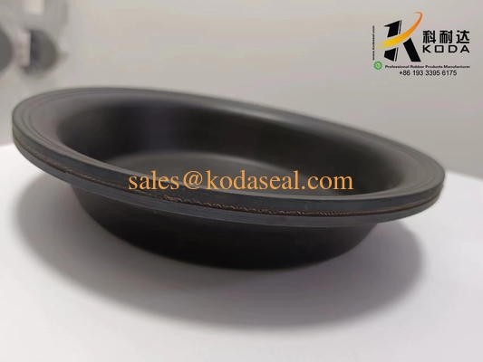NR Natural rubber T24 Black Color Oil Resistant Rubber Doaphragm OEM Customized Rubber Diaphragm