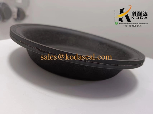 NR Natural rubber T24 Black Color Oil Resistant Rubber Doaphragm OEM Customized Rubber Diaphragm