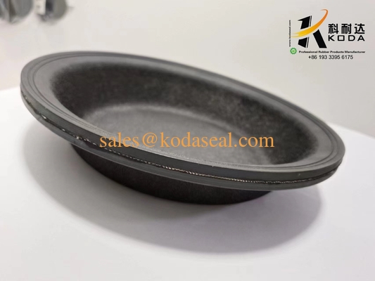 NR Natural rubber T24 Black Color Oil Resistant Rubber Doaphragm OEM Customized Rubber Diaphragm