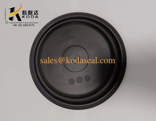 NR Natural rubber T30 Black Color Oil Resistant Rubber Doaphragm OEM Customized Rubber Diaphragm