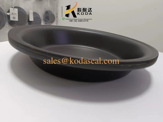 NR Natural rubber T30 Black Color Oil Resistant Rubber Doaphragm OEM Customized Rubber Diaphragm