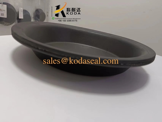 NR Natural rubber T30 Black Color Oil Resistant Rubber Doaphragm OEM Customized Rubber Diaphragm