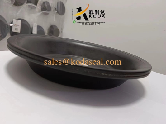 NR Natural rubber T30 Black Color Oil Resistant Rubber Doaphragm OEM Customized Rubber Diaphragm