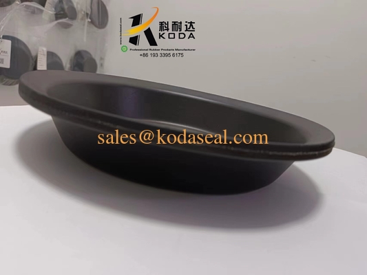 NR Natural rubber T30 Black Color Oil Resistant Rubber Doaphragm OEM Customized Rubber Diaphragm