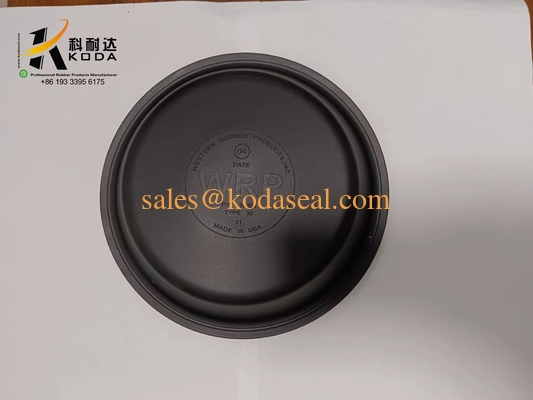 NR Natural rubber T30 Black Color Oil Resistant Rubber Doaphragm OEM Customized Rubber Diaphragm