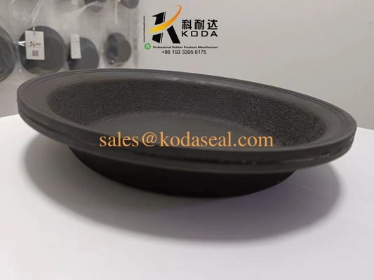 NR Natural rubber T30 Black Color Oil Resistant Rubber Doaphragm OEM Customized Rubber Diaphragm