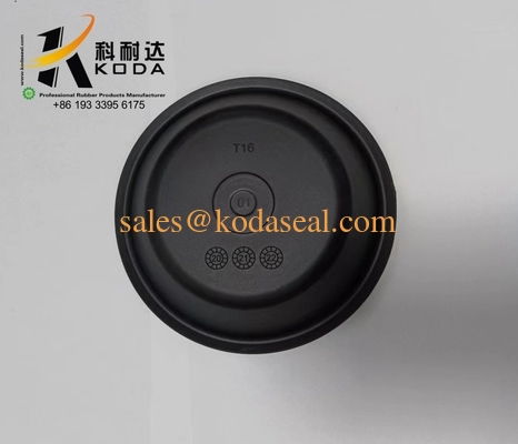 NR Natural rubber T16 Black Color Oil Resistant Rubber Doaphragm OEM Customized Rubber Diaphragm