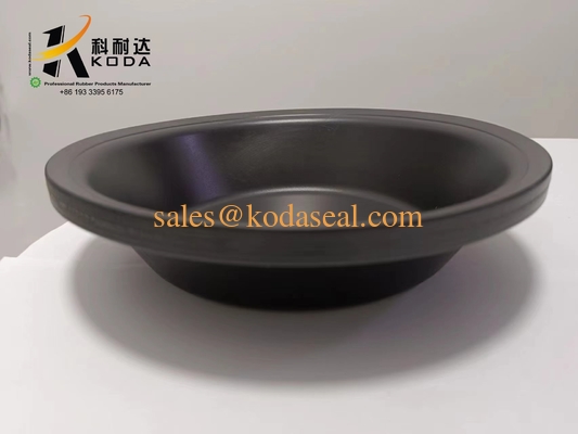 NR Natural rubber T16 Black Color Oil Resistant Rubber Doaphragm OEM Customized Rubber Diaphragm