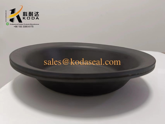 NR Natural rubber T16 Black Color Oil Resistant Rubber Doaphragm OEM Customized Rubber Diaphragm