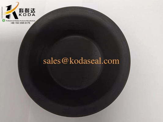 NR Natural rubber T09 Black Color Oil Resistant Rubber Doaphragm OEM Customized Rubber Diaphragm