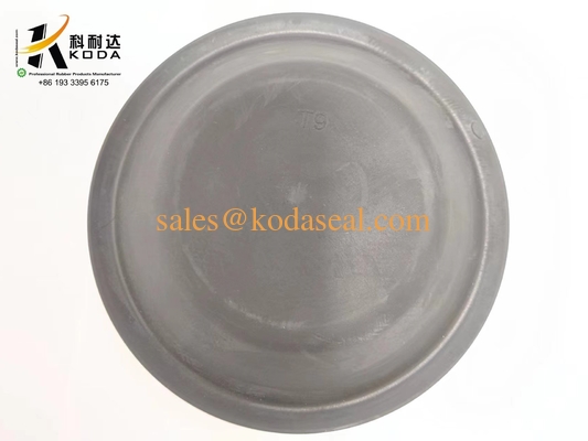 NR Natural rubber T09 Black Color Oil Resistant Rubber Doaphragm OEM Customized Rubber Diaphragm