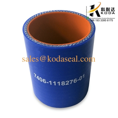 7406-1118276-01 Kamaz Silicone Rubber Hose Blue color 7406-1118276-01 D50×70./ KAMAZ Heavy Truck