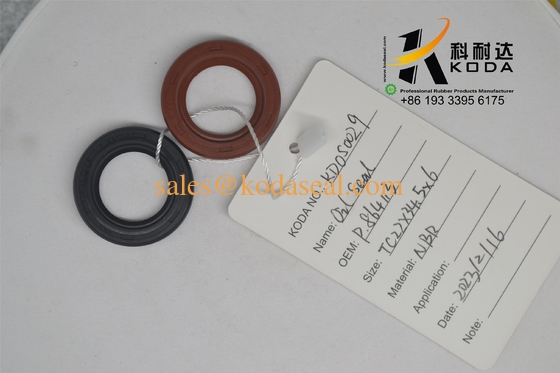 OEM P.864113 Kamaz Truck oil seal 22X34.5X6 Камаз Уплотняющее кольцо 22*34.5*6 RED color OEM P.864113