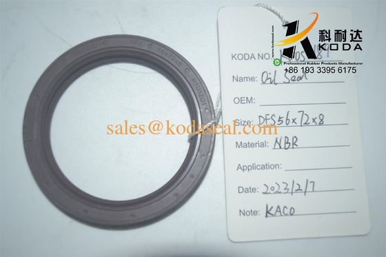 ELRING oil seal 56*72*8 FPM Crankshaft Oil Seal for Mercedes-Benz / Red / Made in Germany