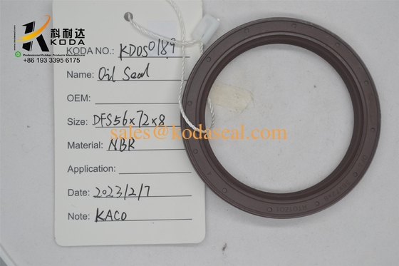 ELRING oil seal 56*72*8 FPM Crankshaft Oil Seal for Mercedes-Benz / Red / Made in Germany