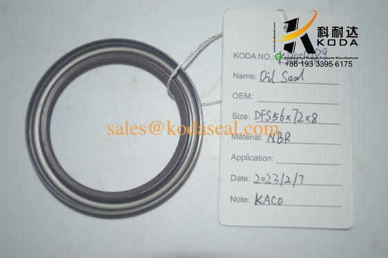 ELRING oil seal 56*72*8 FPM Crankshaft Oil Seal for Mercedes-Benz / Red / Made in Germany
